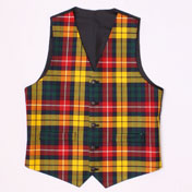 Waistcoat, Vest, Wool, Buchanan Tartan
